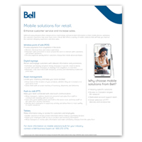 Overview of Bell mobile solutions for the retail industry